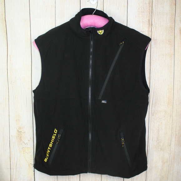 Scent Shield Odor Blocker Black Polar Hunting Vest - Picture 2 of 5